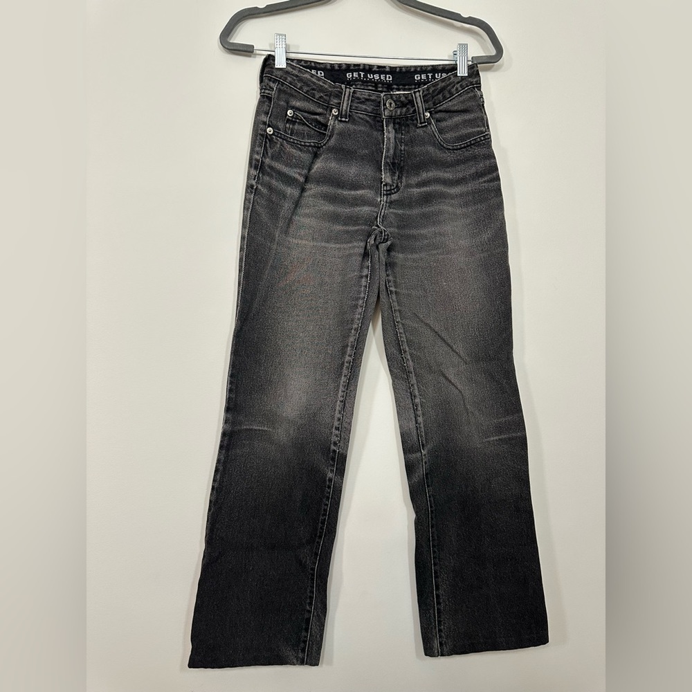 Get Used New York distressed ombre black jeans see measurements